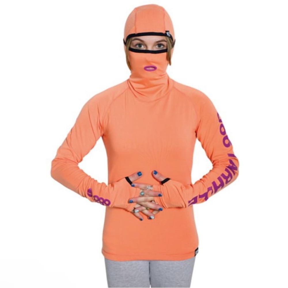 686‎ Women's Airhole Thermal Balaclava Base Layer Top Coral Medium